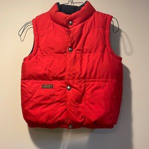 Polo Ralph Lauren Blue Red Reversible Puffer Vest